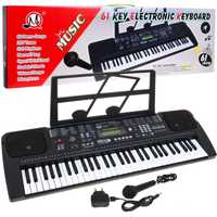 Keyboard z mikrofonem dla dzieci 5+ Taktomierz Radio USB MP3 \