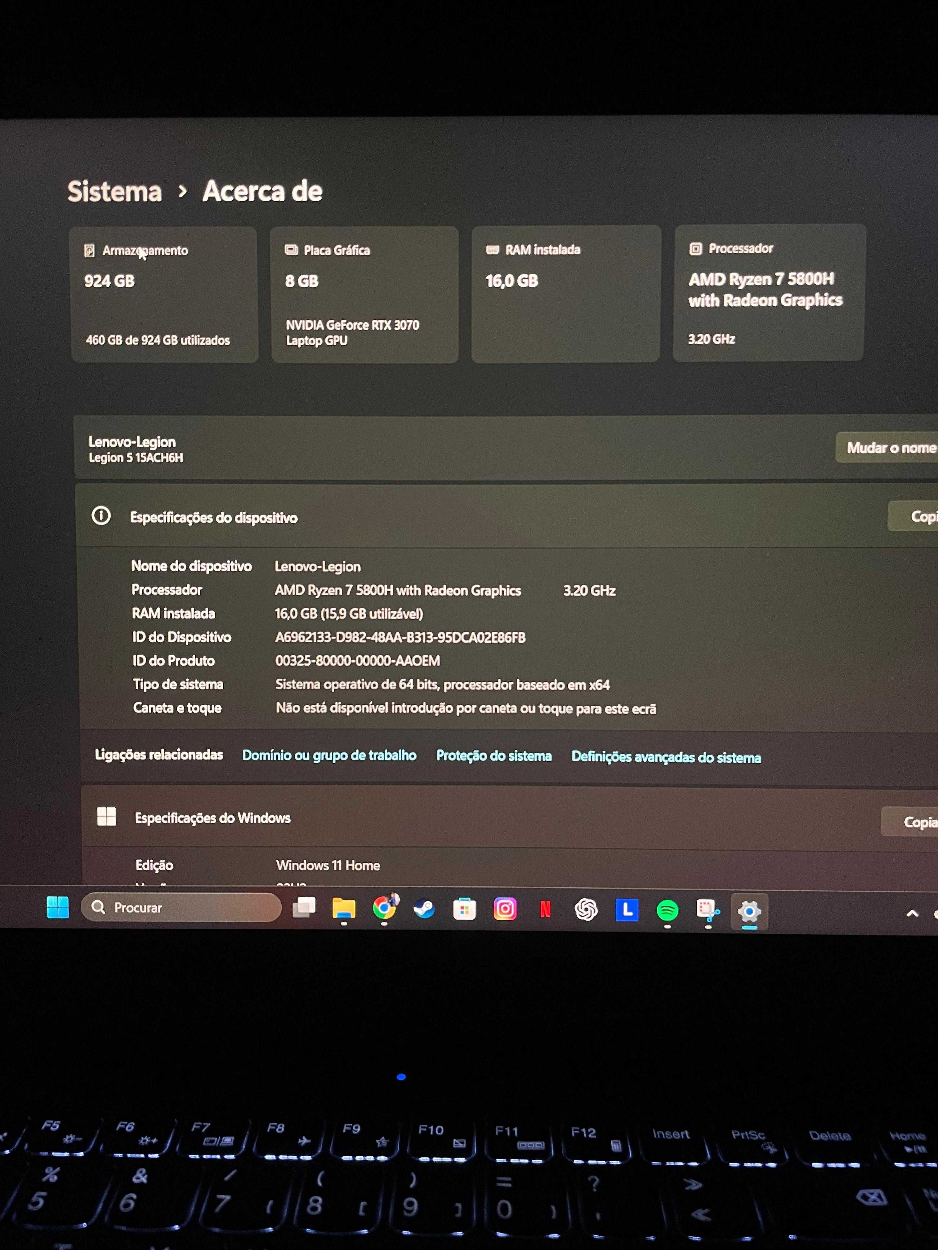 Lenovo Legion 5 | RTX 3070 | Ryzen 7 | 1TB SSD