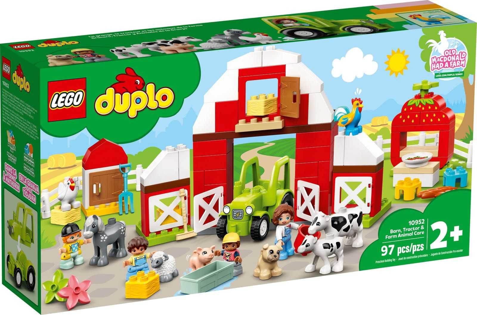 Klocki LEGO Duplo 10952 - Stodoła, traktor i zwierzęta gospodarskie