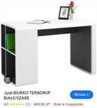 Biurko biało szare jysk bdb