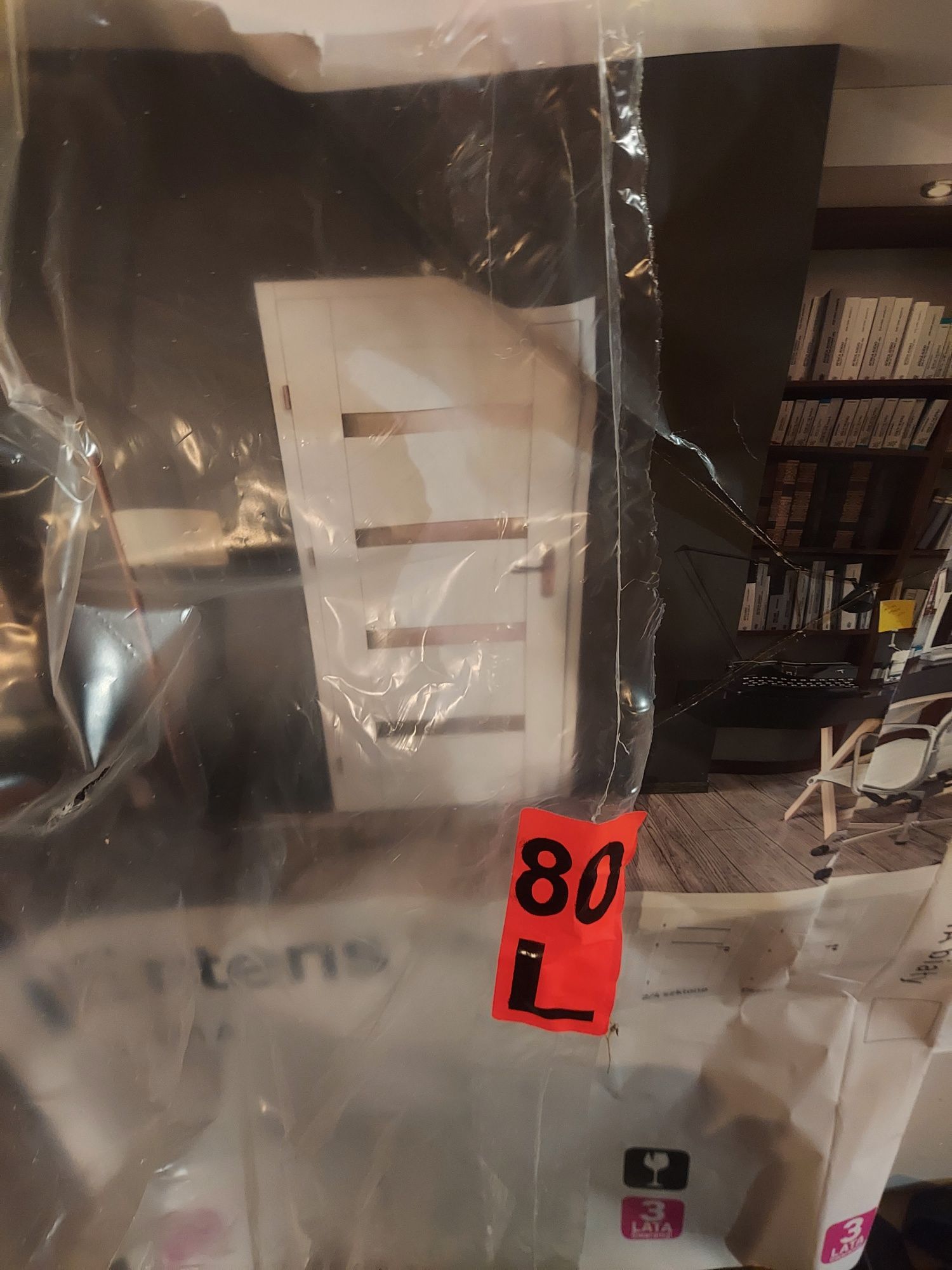 Drzwi Parma lewe 80, białe