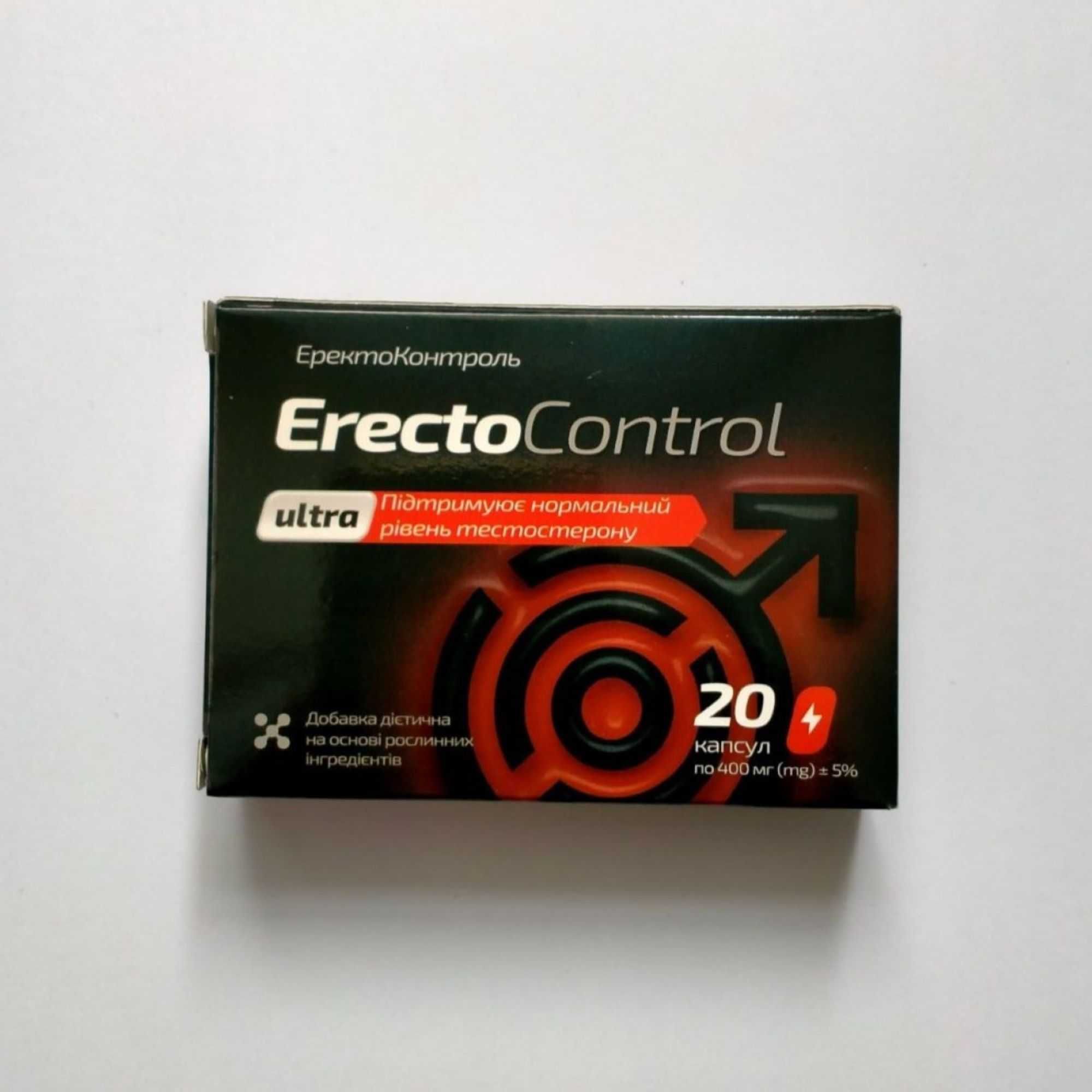 ErectoControl (ЕректоКонтроль) засіб для чоловіків, 20 капс