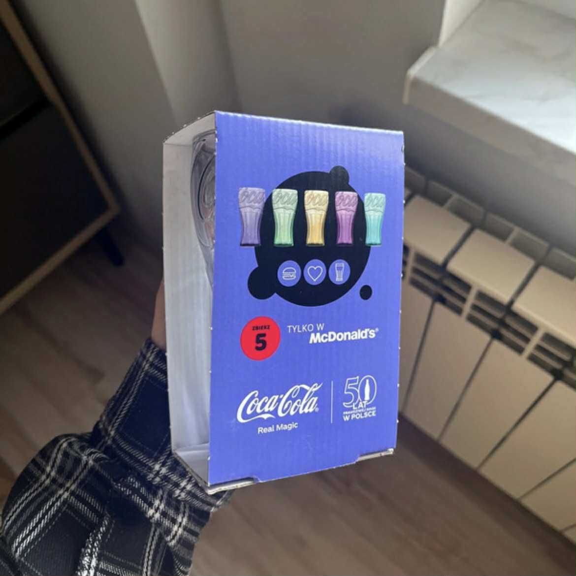 10 Szklanek Coca Cola McDonald's 2022 Fioletowe
