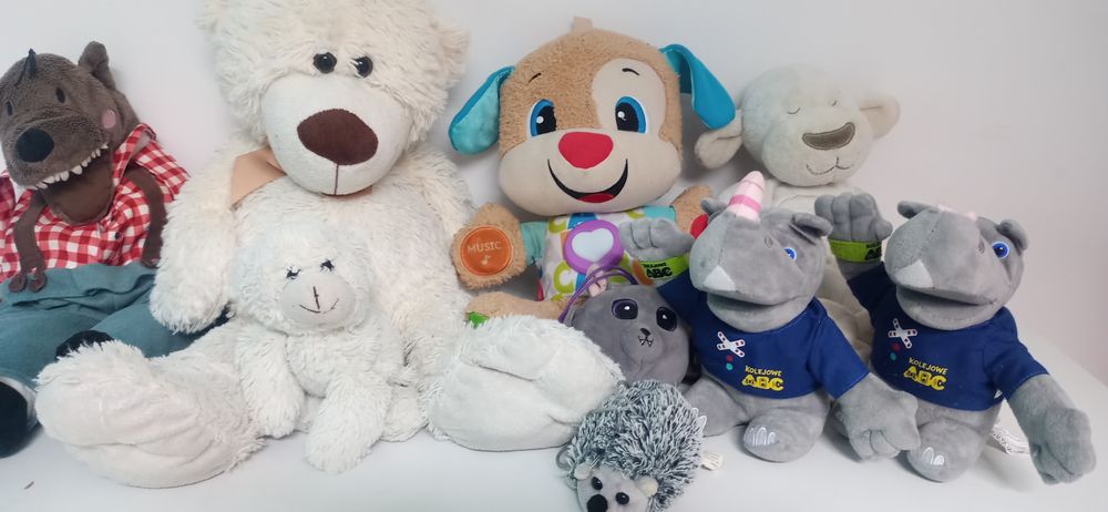 Duży  piękny biały misio z smyka