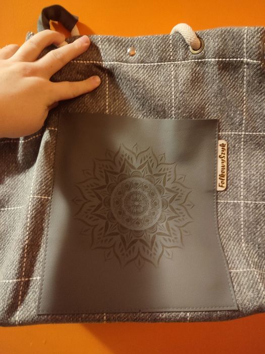 Bawełniana torba na ramię "Folkowy szyk"