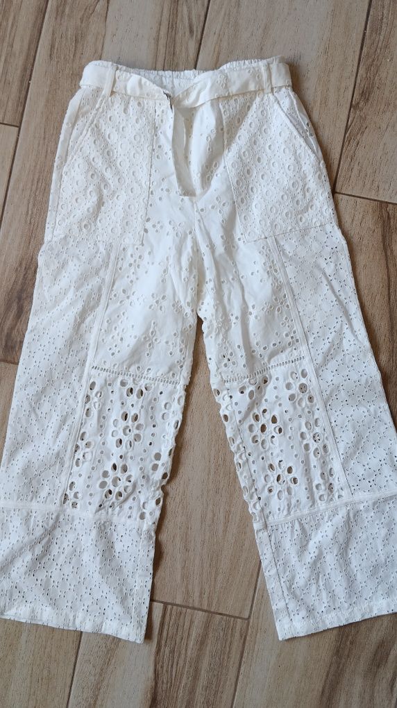 Zara брюки детские из прошвы 152 рост