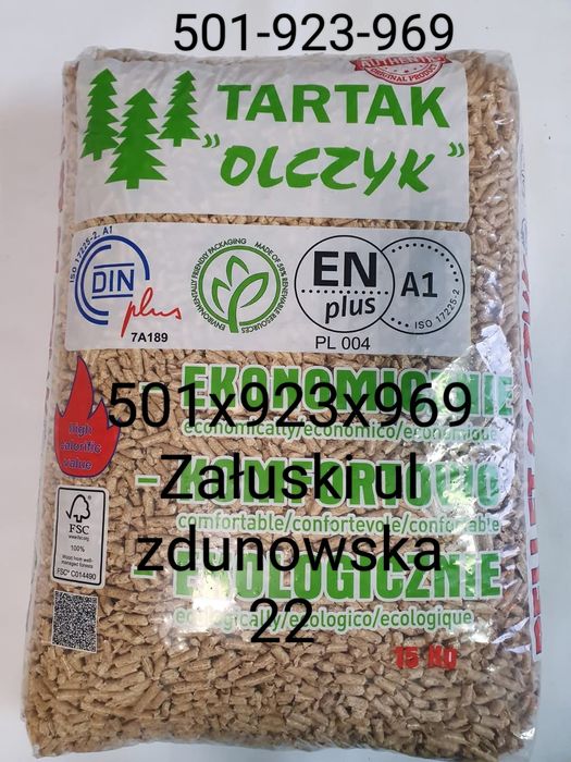 Pellet olczyk węgiel eko groszek brykiet Załuski