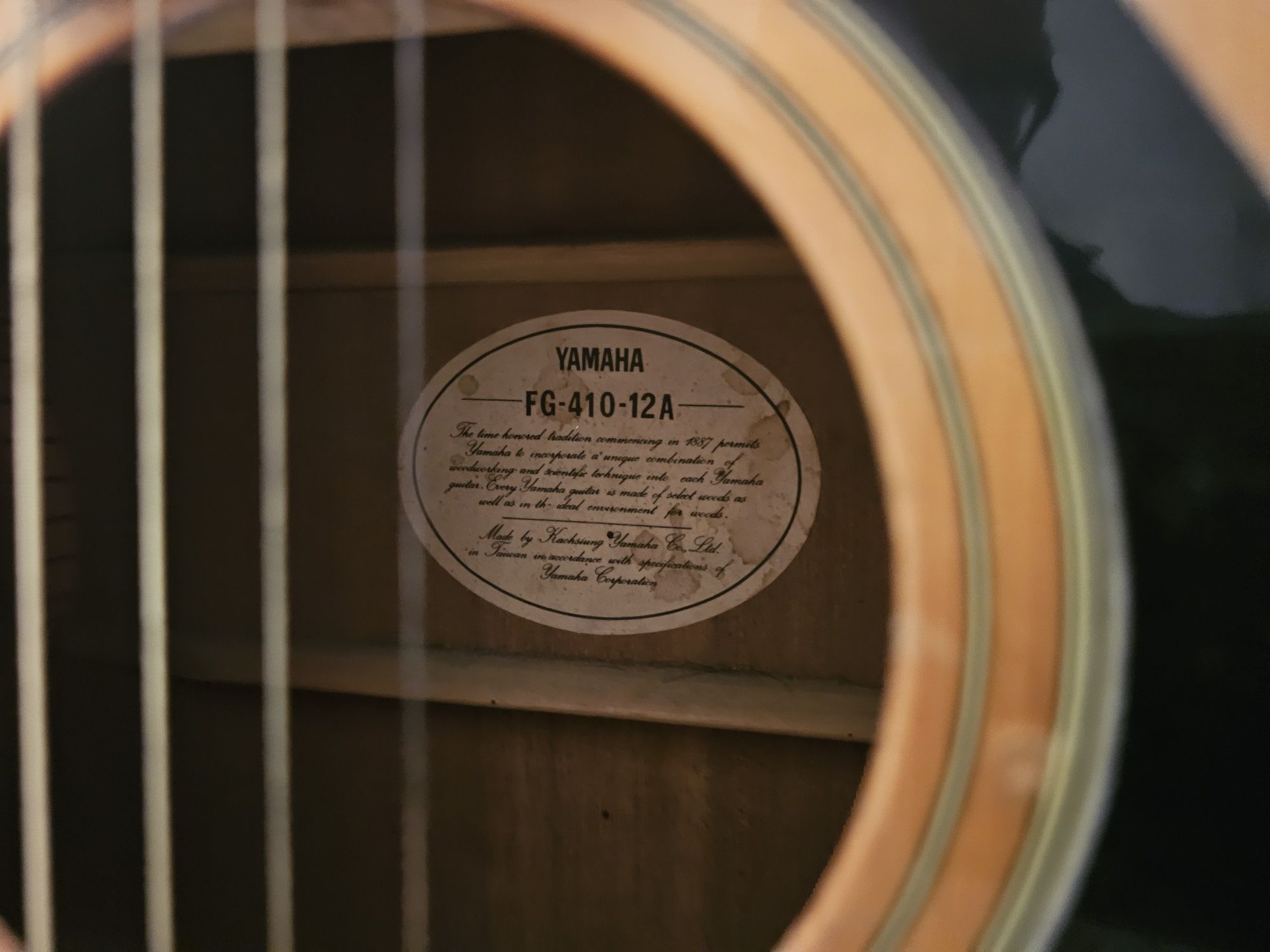 Guitarra Yamaha FG-410 12A (12 cordas / 1992)