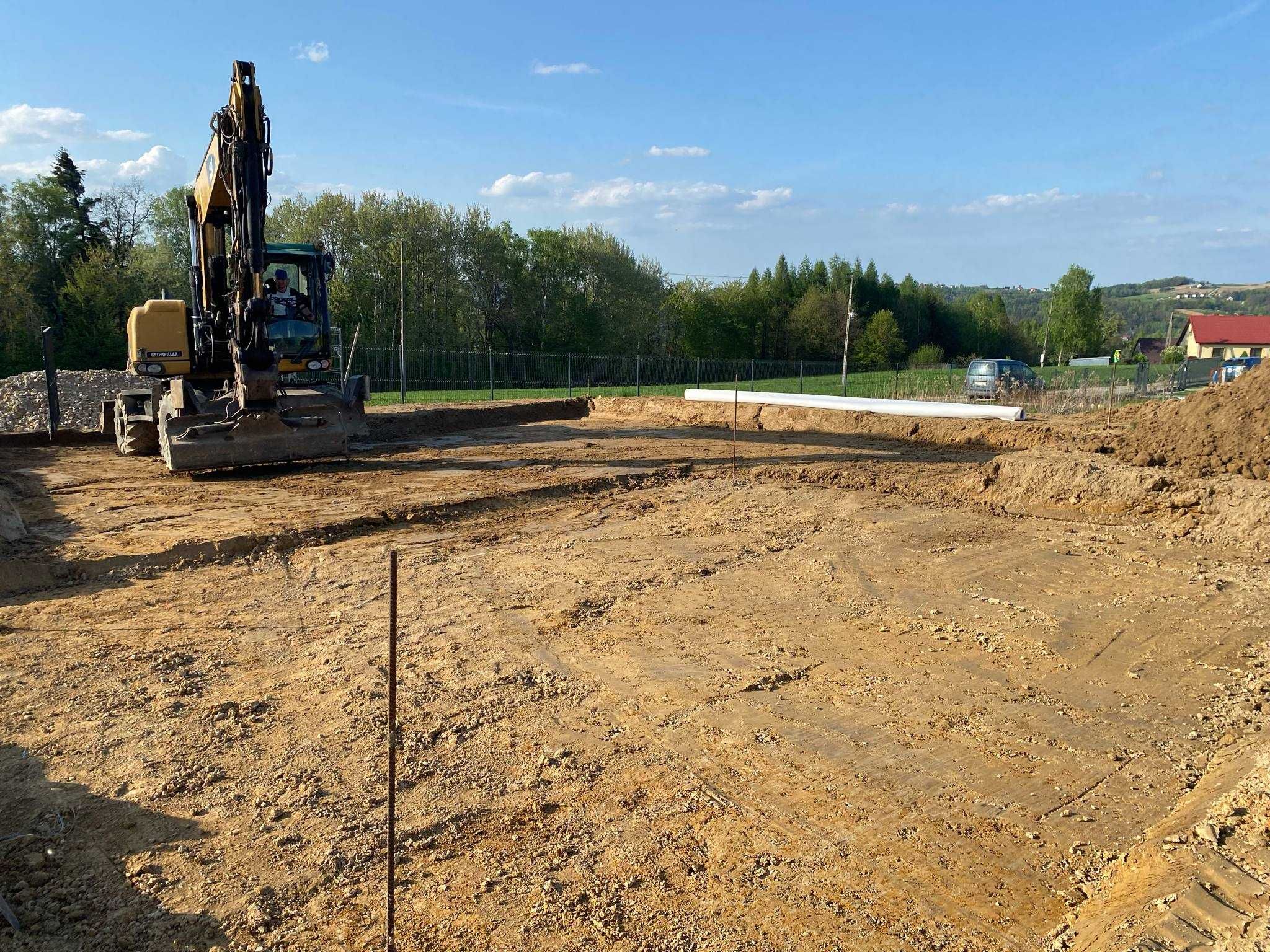 Płyty fundamentowe/ Wymiana gruntu/Roboty ziemne
