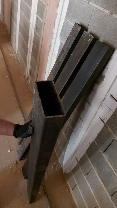 Tubos de ferro quadrado 140x60x3mm espessura