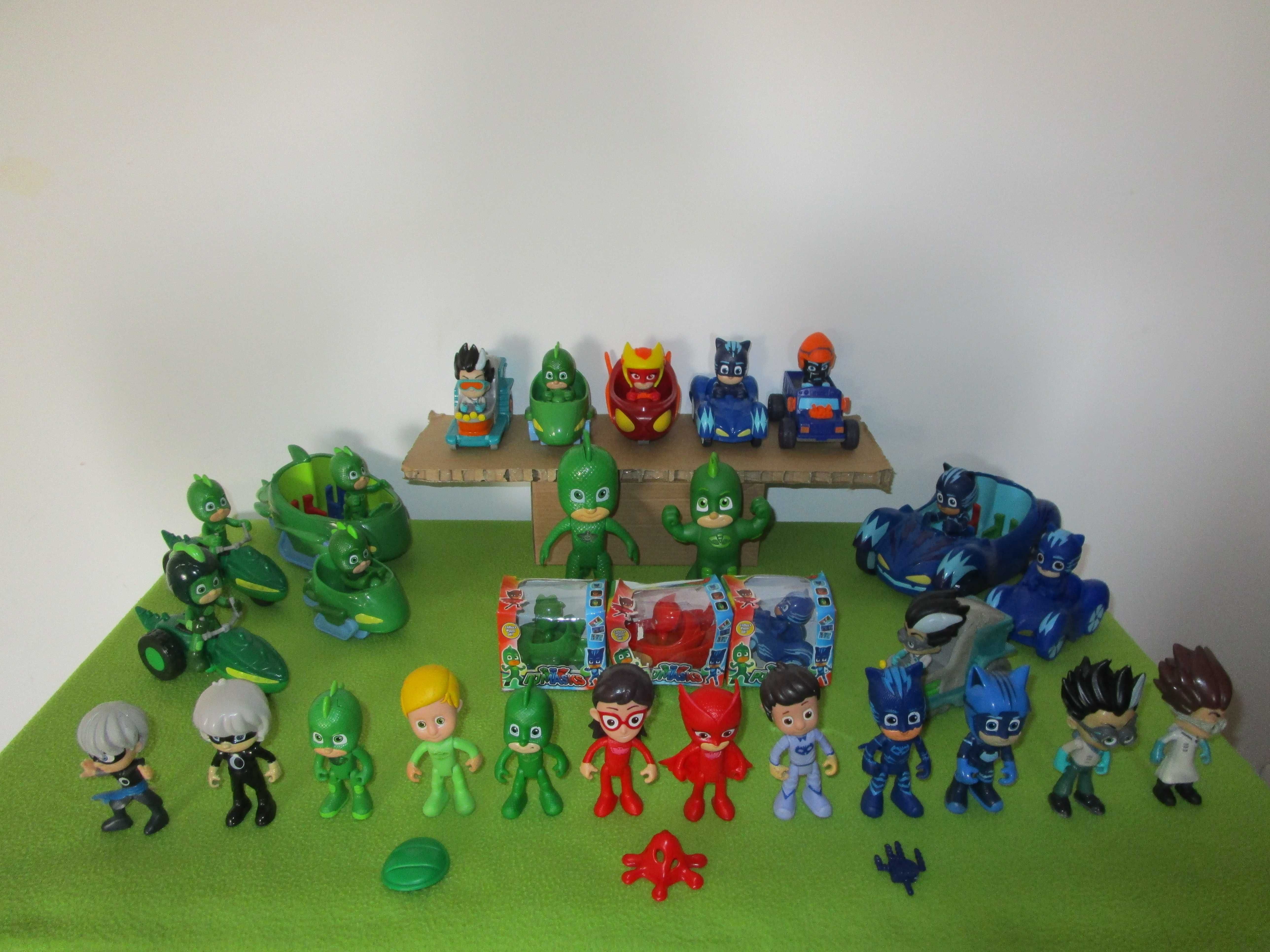 Racers e PJ Masks Raros (Lunática Romeu Connor Greg Amaia Ninja Noite)