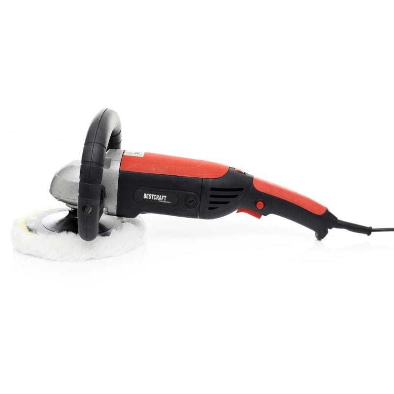 BESTCRAFT Polerka Samochodowa 2400w 180mm Zestaw Futro Rzep EC531