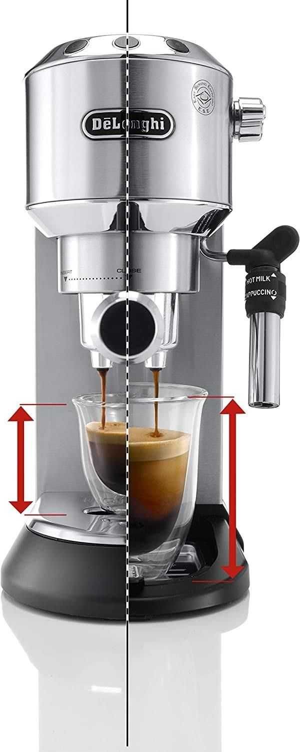 EKSPRES Kolbowy DELONGHI Dedica EC685.M 1300W 15 BAR Srebny