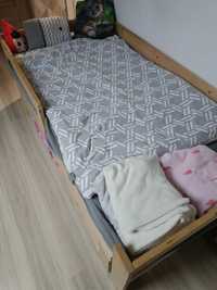 Podwójne łóżko dziecięce rozsuwane
