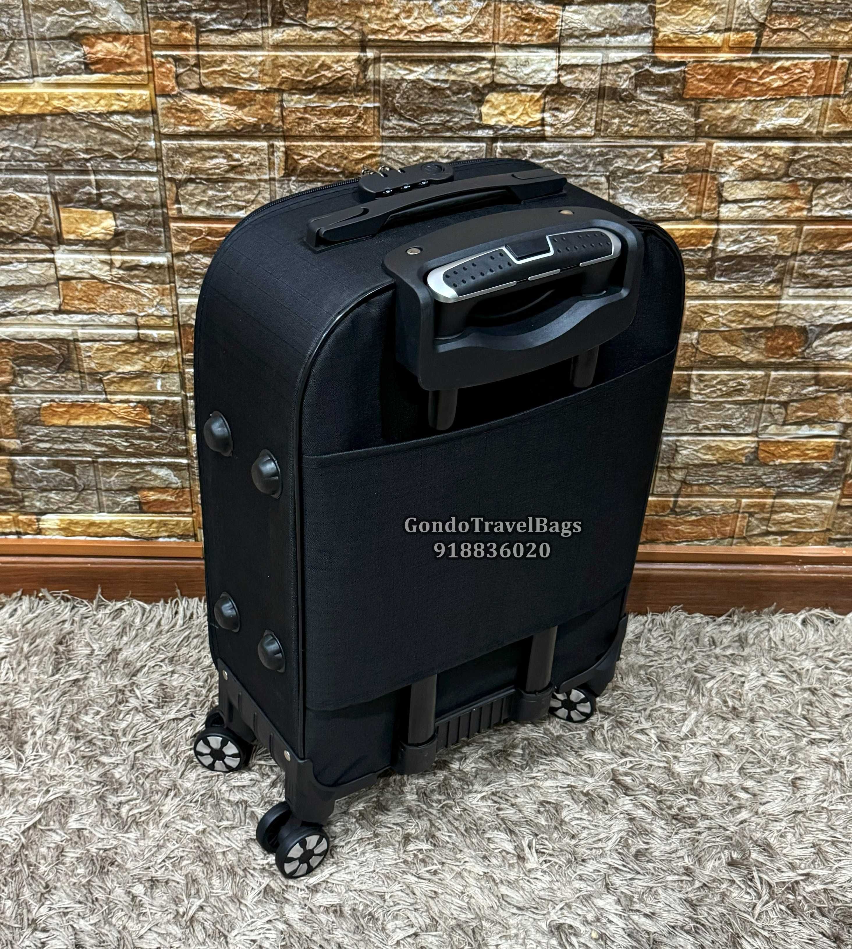 Mala Cabine 10 a 15Kg Poliéster/Tecido - NOVAS - Com Trolley Viagem