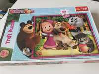 Puzzle Trefl Masza i niedźwiedź / Masha and the Bear 24 el., wiek 3+