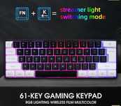 Klawiatura do gier Snpurdiri 60% mechaniczna RGB gaming
