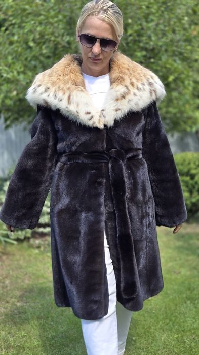 Alessandro Bosso Норкова шуба, норка Blackglama 105 см