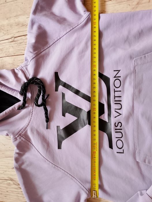 Liliowa bluza z kapturem Louis Vuitton r.XS