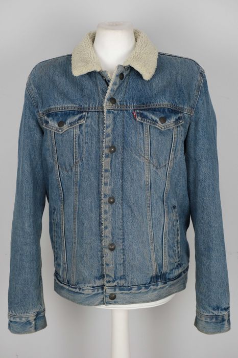 Levi's jeansowy na miśku męski r L