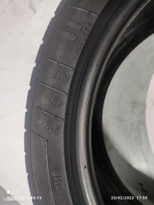 2 pneus semi novos 215-45r17 kleber - oferta dos portes