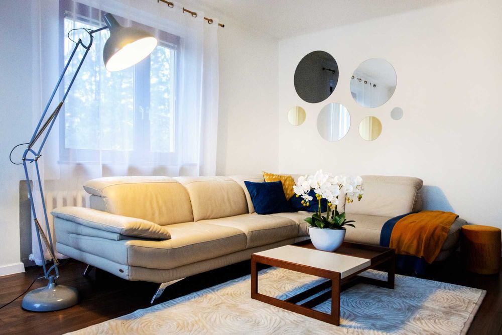 Lustro okrągłe LOFT LED kryształowe srebrne szlifowane na KAŻDY WYMIAR