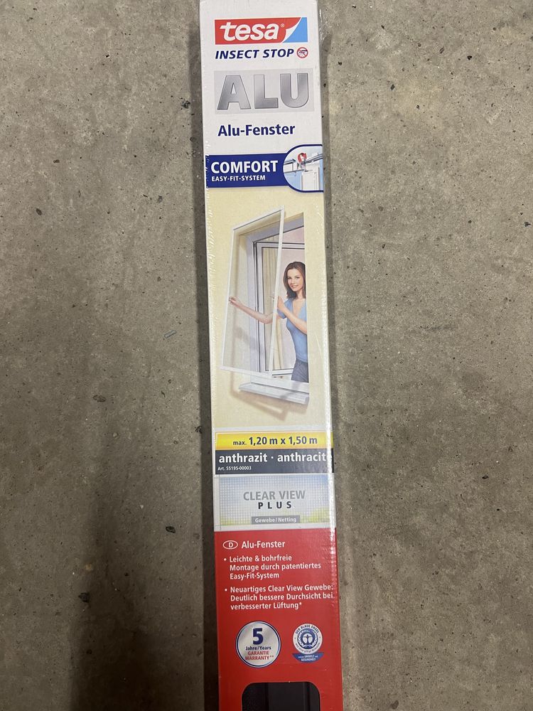 Moskitiera Tesa Alu antracyt 120x150 super cena