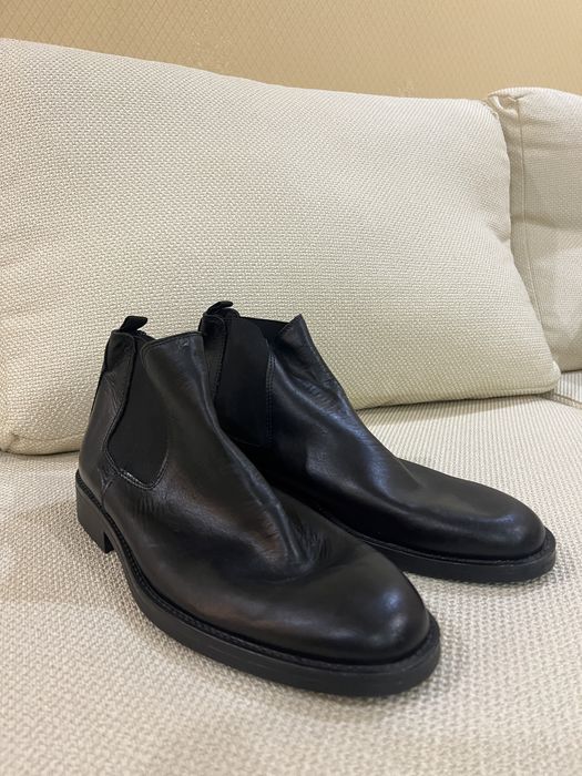 Шкіряні чоловічі челсі ( італія) натуральний замш