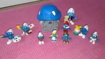Casa e Bonecos dos Estrufes (Smurfs) SCHLEICH Vintage