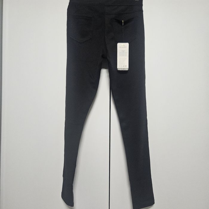 Leginsy czarne eko skora