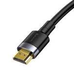 Kabel Baseus Cafule HDMI / HDMI 2.0/4K 60 Hz 3D 18 Gbps 3 m - czarny