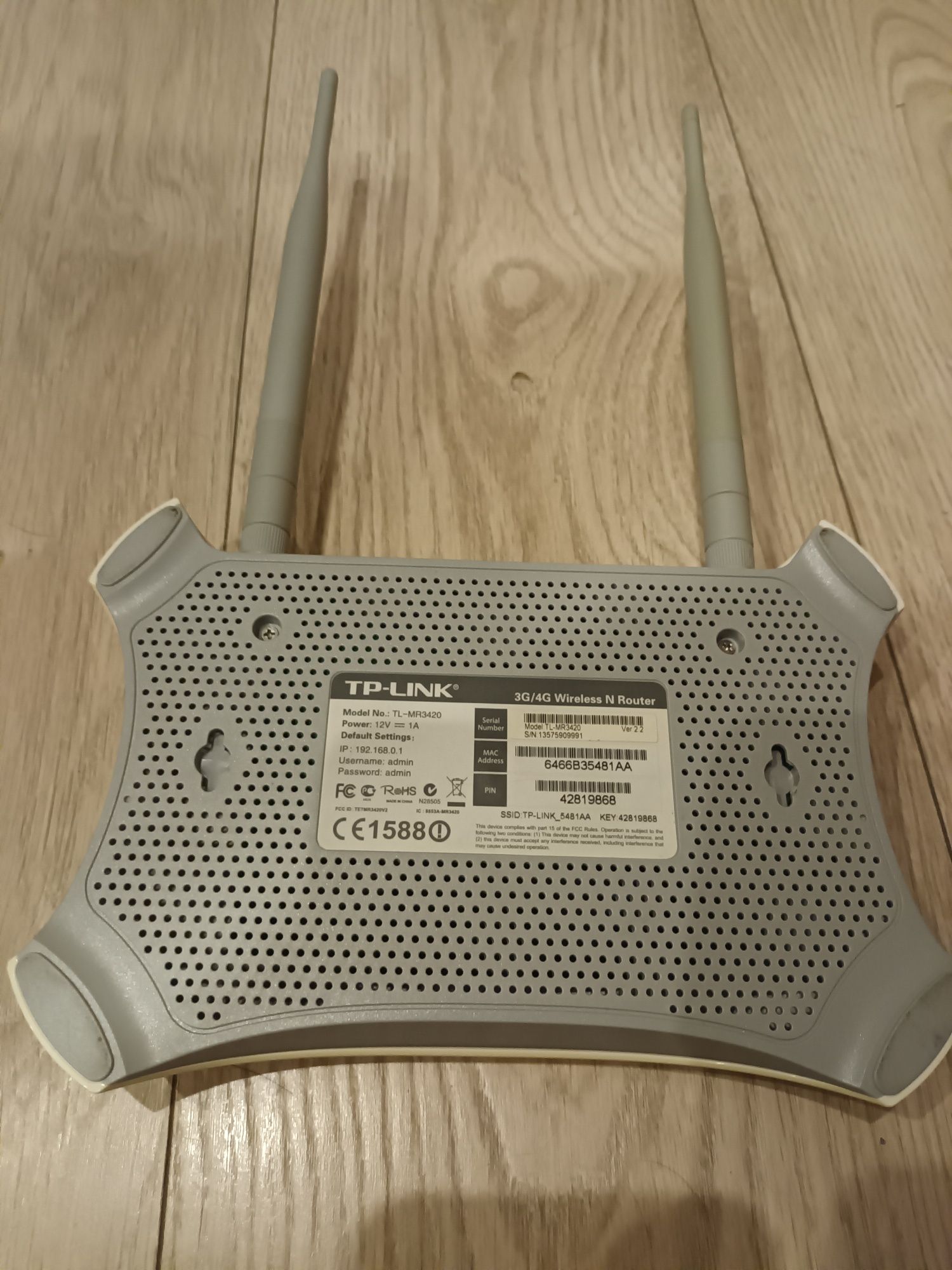 Router wifi Tp-Link TL MR 3420 3G/4G USB
