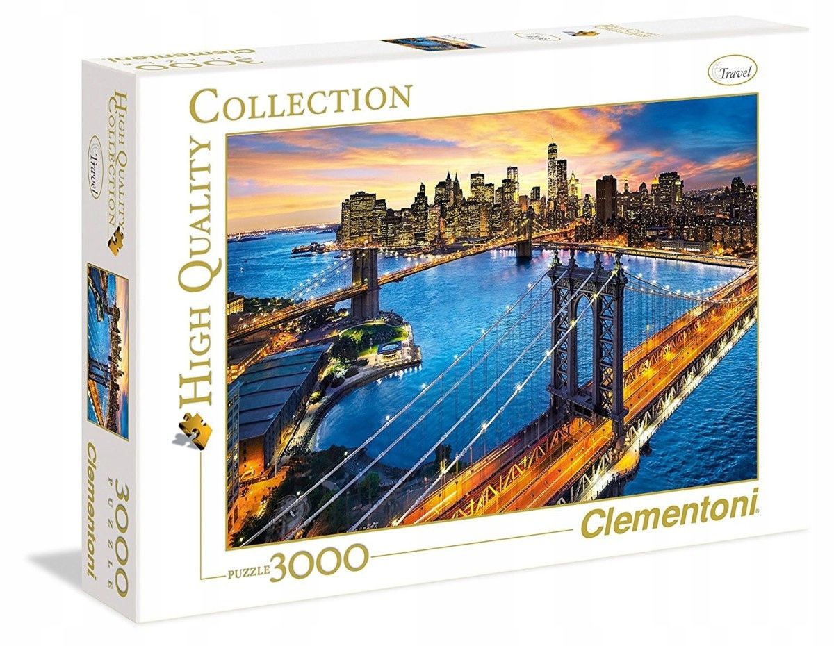 Clementoni Puzzle 3000 Elem Nowy Jork 33546