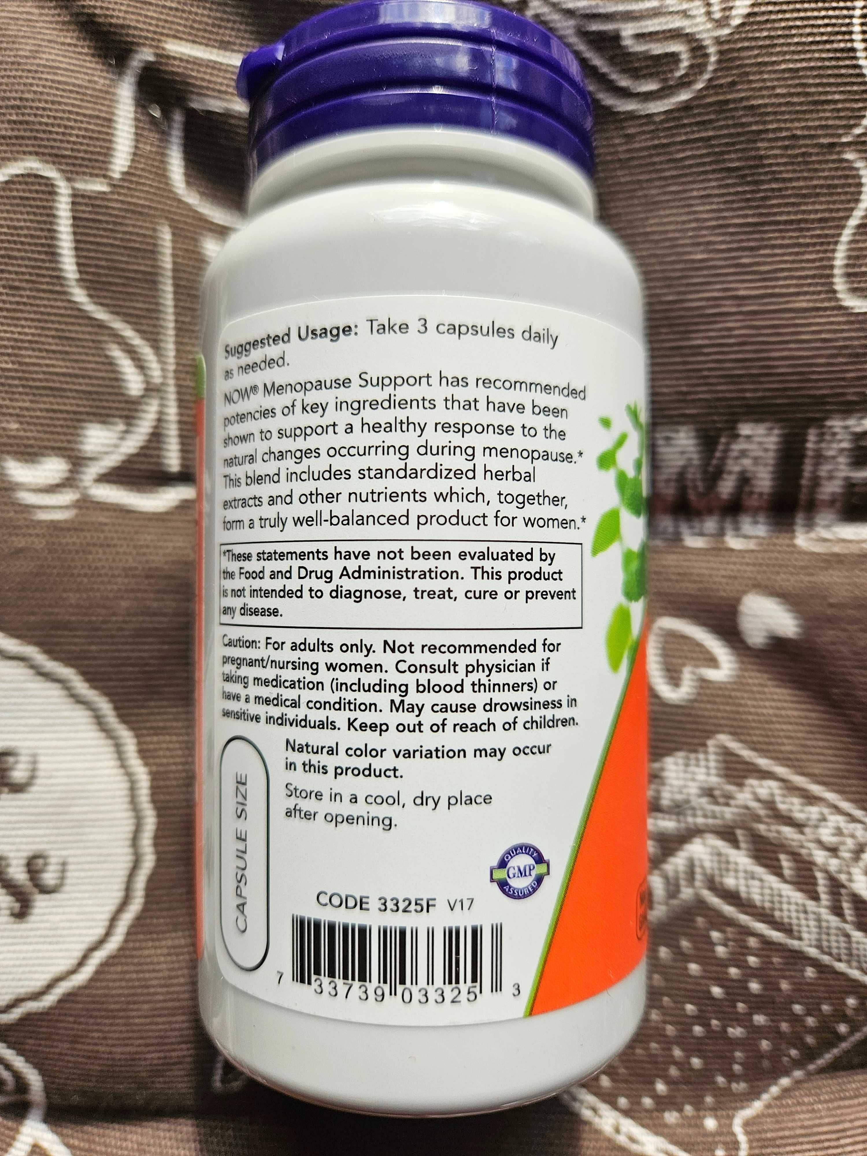 Now Foods Menopause Support при менопаузе дикий ямс витекс 90