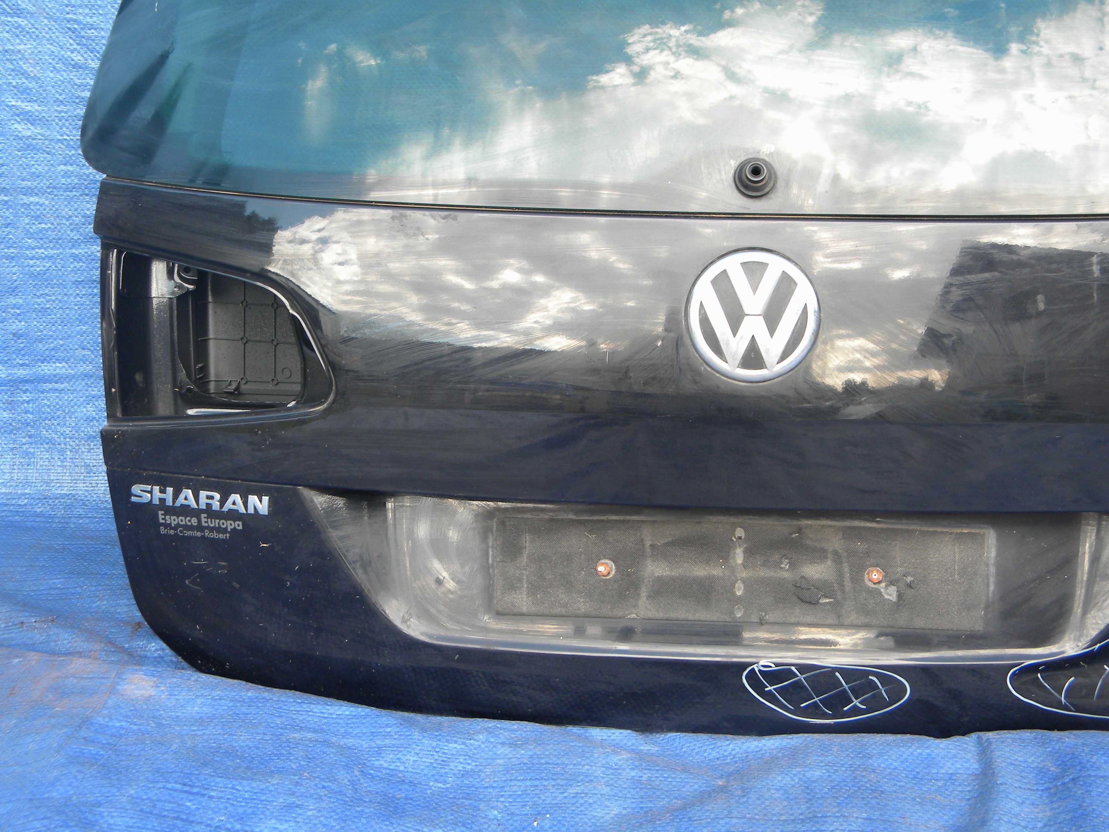 VW SHARAN II 7N 2012 KLAPA TYŁ Goła + Szyba Oryginał Opolskie Części