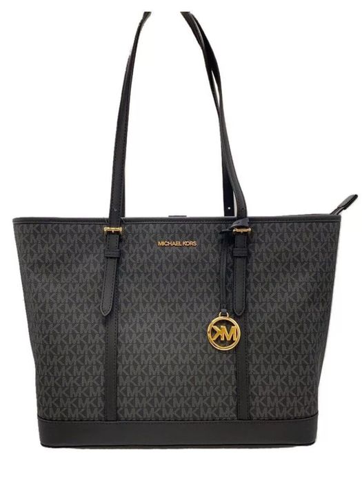 Сумка шопер Michael Kors Jet Set travel, монограм