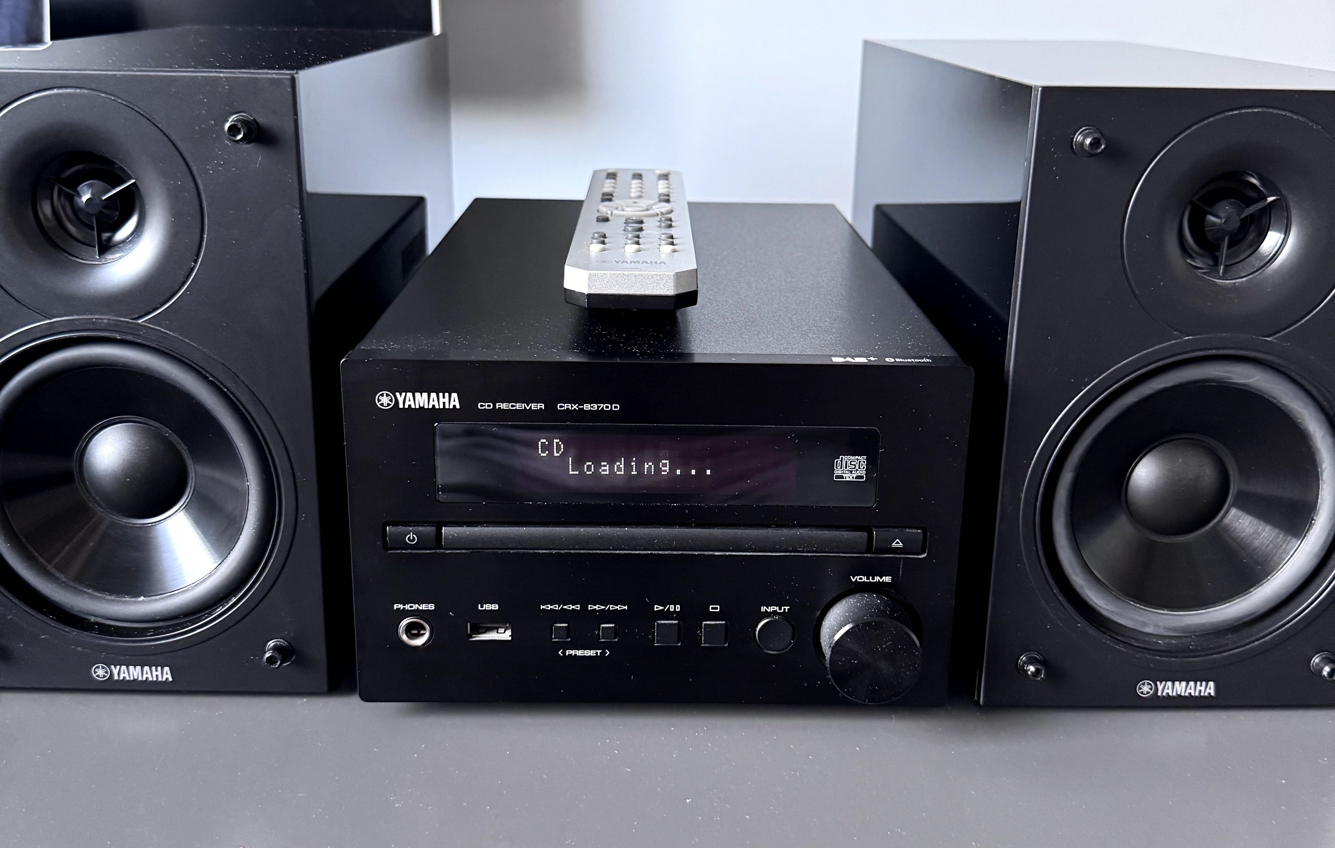 Mini wieża Yamaha CRX‑B370D Pianocraft + kolumny NS‑BP112 Piano Black