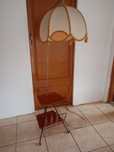 Lampa retro ze stolikiem - abażur