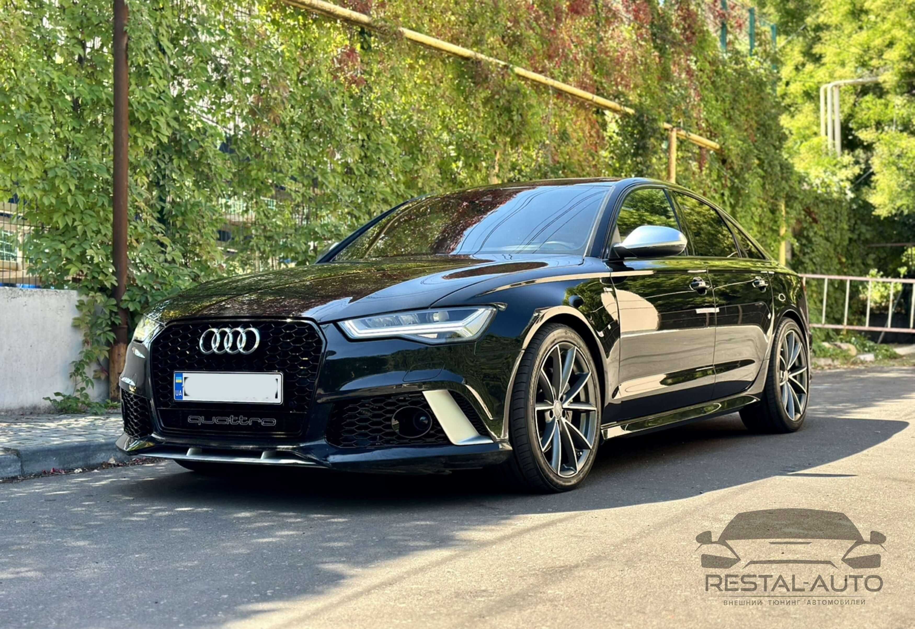 rs бампер на ауди а6 с7 рестайлинг audi a6 c7 rs6 стиль