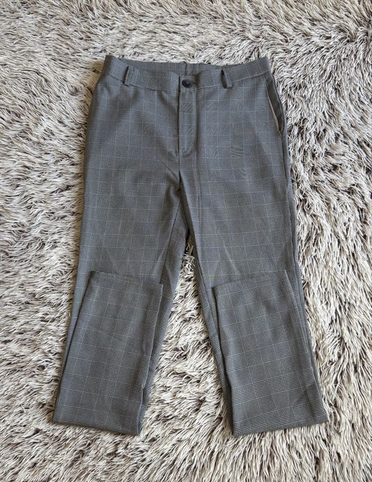 Брюки штаны мужские серые в клеточку