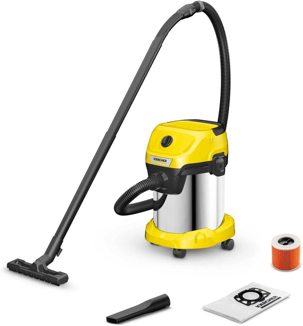 Професійний пилосос Karcher wd 3 S Premium inox Пилосос Керхер вд 3 S