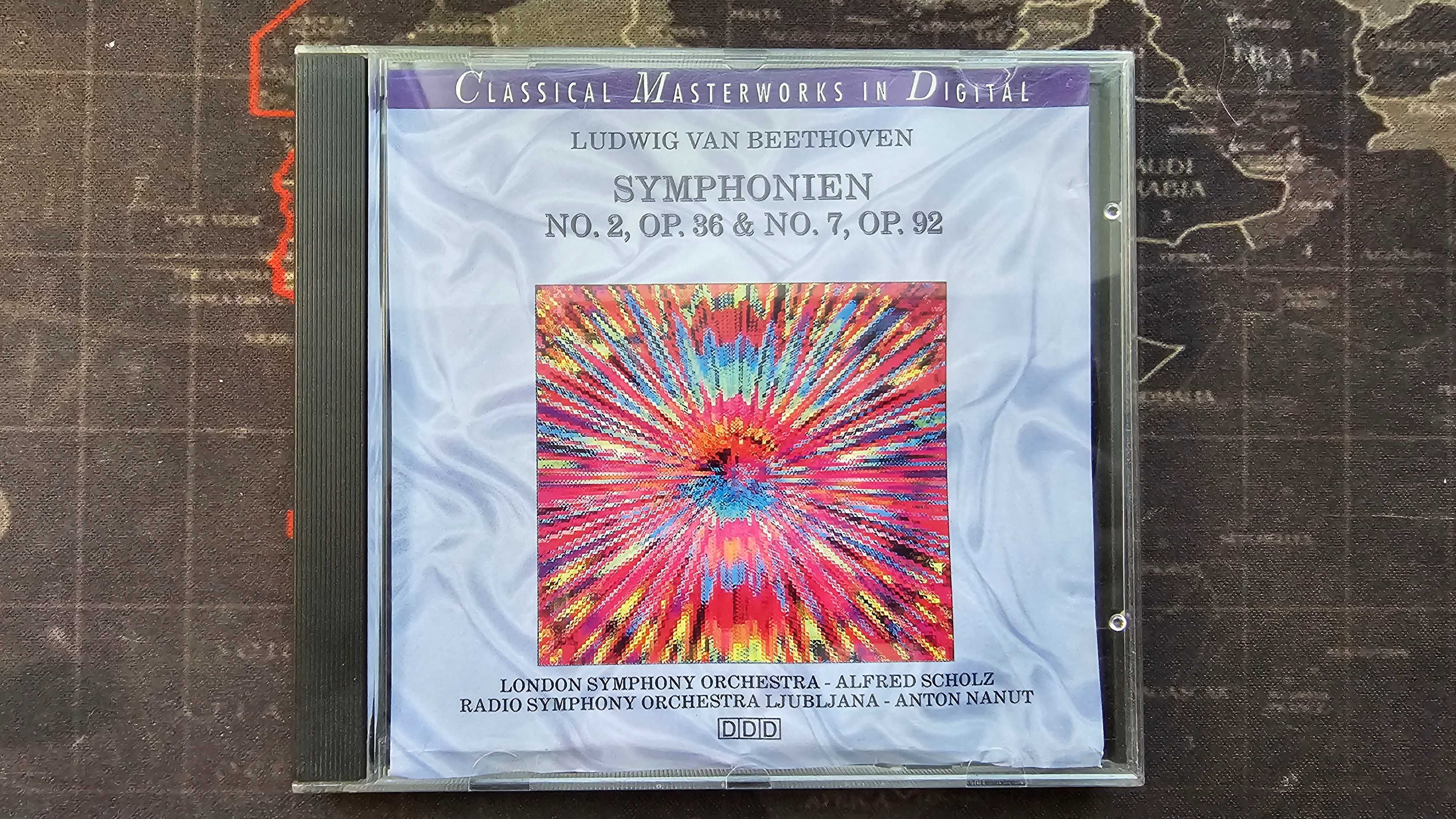 Płyta CD Ludwing Van Beethoven Symphonien No.2, OP.36 & No.7, OP.92
