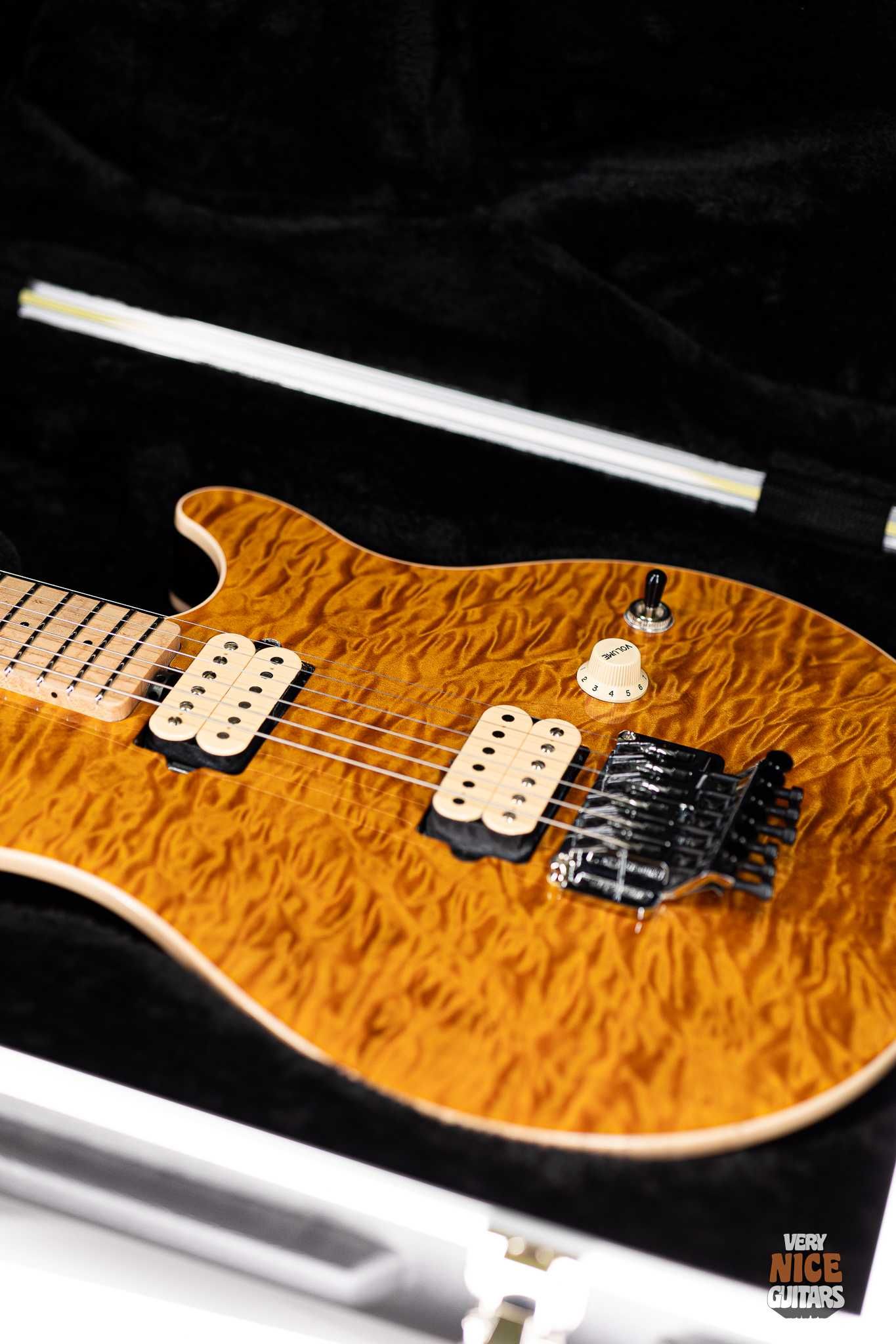 Ernie Ball Music Man BFR Axis Double Trouble Quilt Maple Top and Back