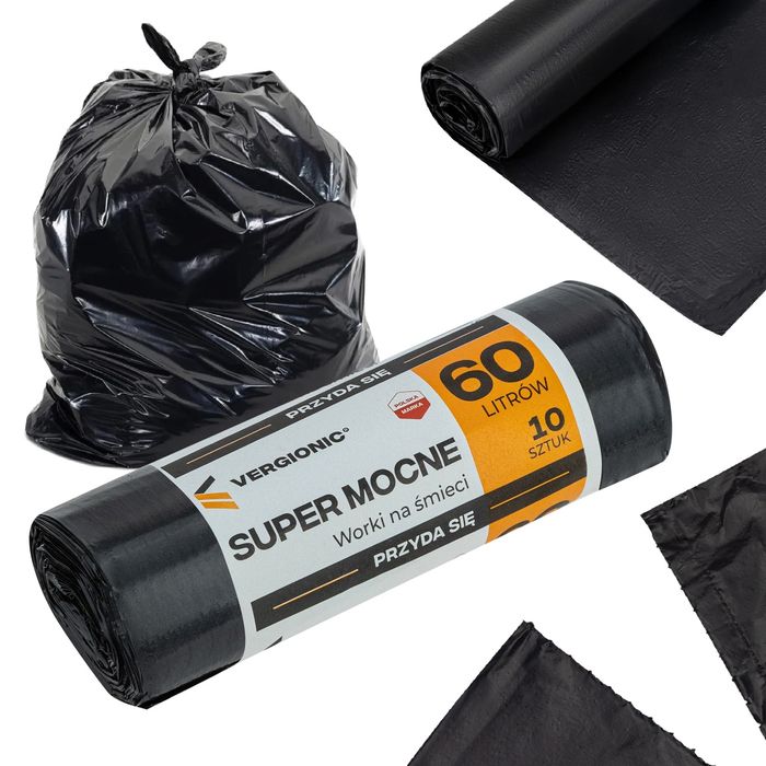 Worki 50sztuk Super mocne czarne