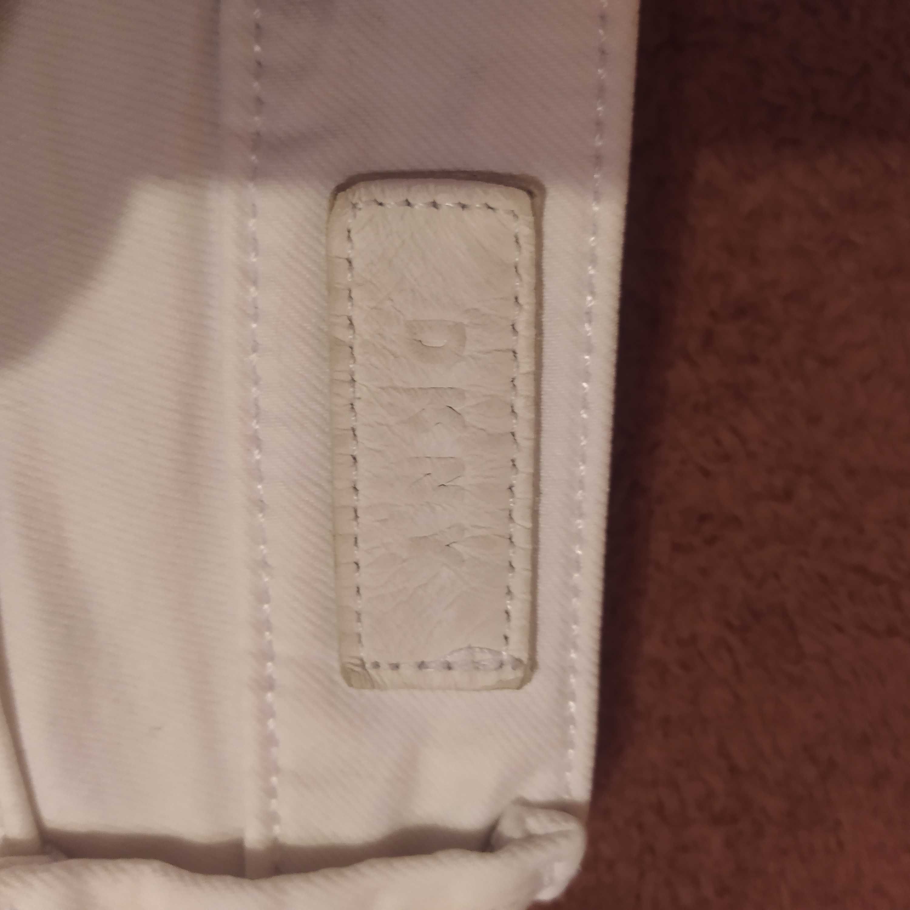 Spodnie jeansy damskie białe DKNY r. 29