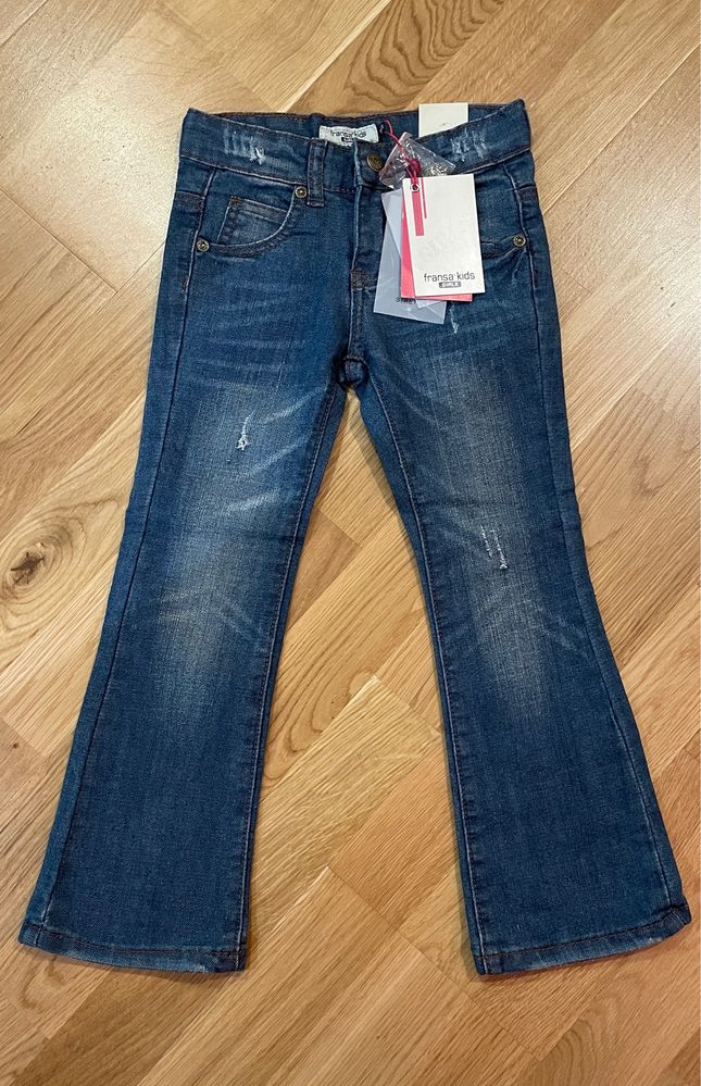 Jeansy dzwony rozm. 110, firmy Fransa kids