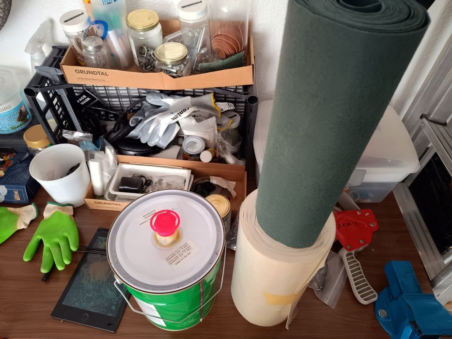 Cola e tela de união