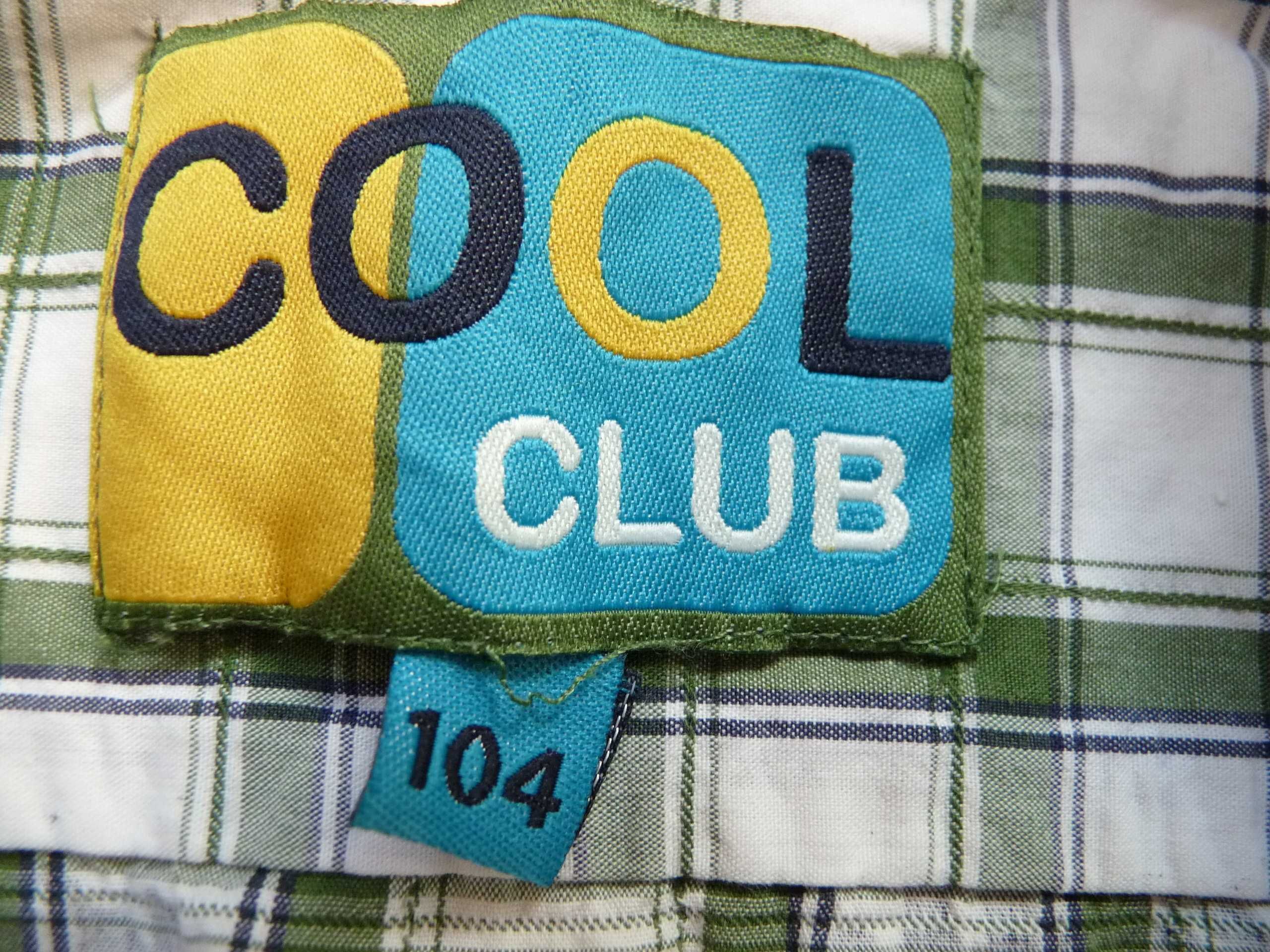 Koszula w kratę dla chłopca cool club 104cm