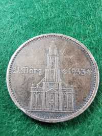 Moneta 5 Marek data 31 Marz 1933r. Srebro