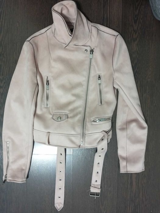 замшевая демисизонная куртка Zara